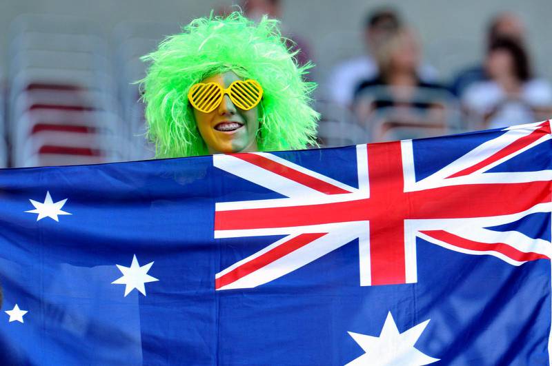 Ett nytt lagförslag vill utöka religionsfriheten i Australien. På bilden en fotbollssupporter med Australiens flagga vid kvartsfinalen mot Sverige i dam-VM 2011.