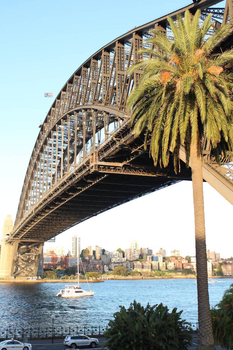 Känd bro. Sydney Harbour Bridge.