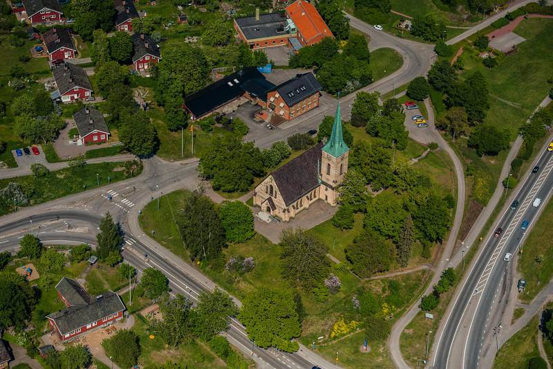 Gustavsbergs kyrka utanför Stockholm.