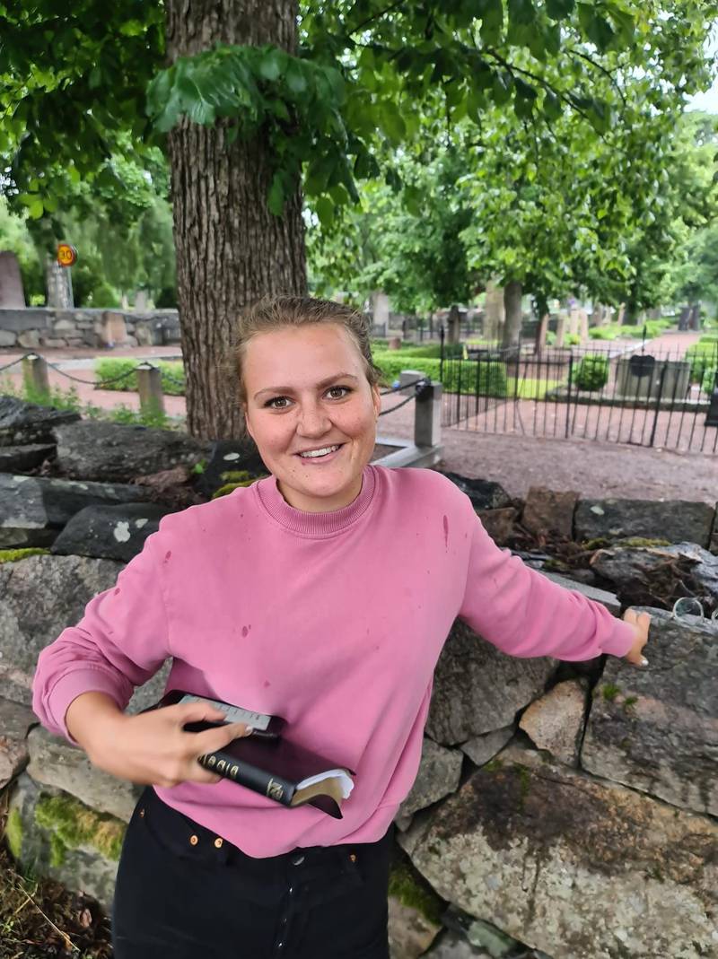 Alice Norlin, 22 år och psykologistudent i Umeå spenderar sommaren hemma i Karlstad som deltagare och ledare på evangelisationsskolan Reach.