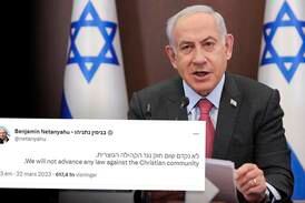 Netanyahu lovade att inte skapa lagar mot kristna