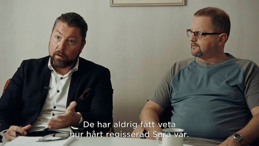 Helge Fossmo och Anton Strand intervjuas i dokumentären Knutby: I blind tro