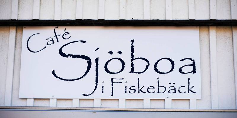 Café Sjöbod i Fiskebäck, som drivs av Stefan Börjessons fru Lena.