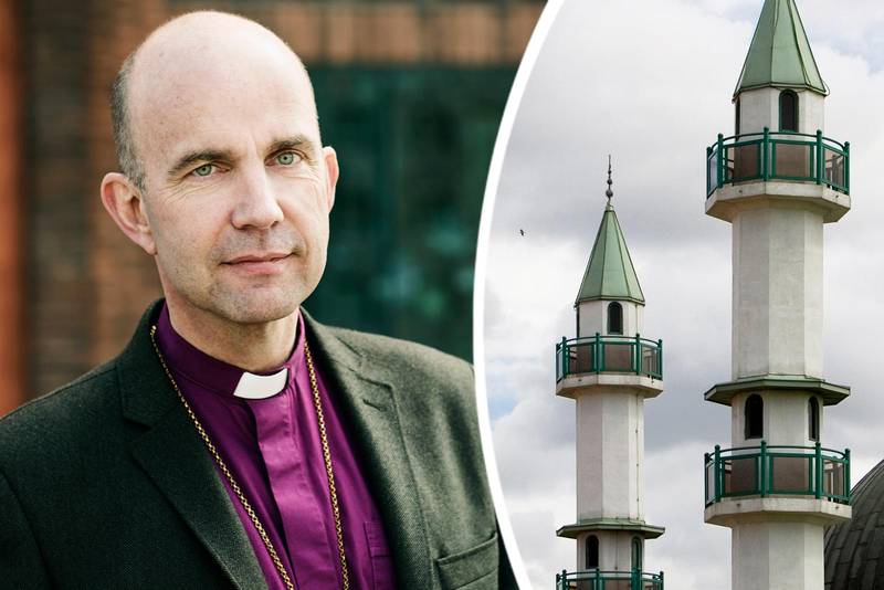Svenska kyrkans biskop har tidigare välkomnat moskéns ansökan om att få ha böneutrop. Han är glad över beslutet att de i dag fick tillståndet.