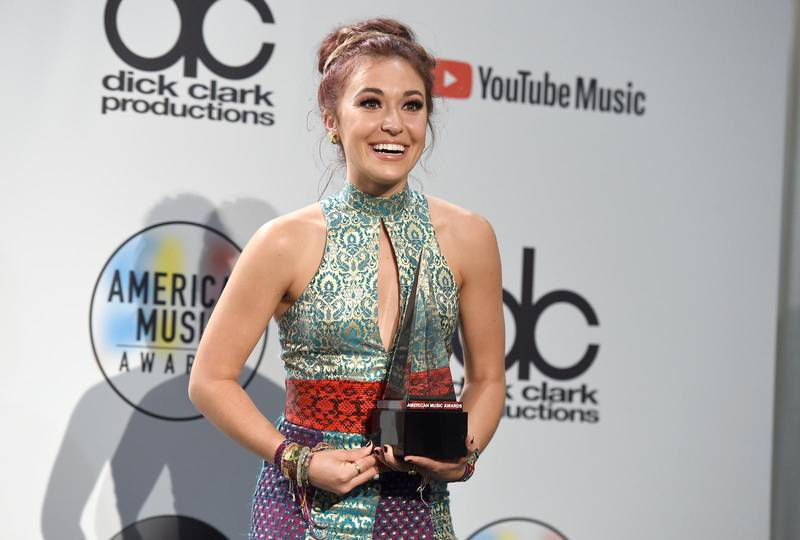 Prisad. Lauren Daigle fick utmärkelsen för bästa ”contemporary inspirational artist” när American Music Awards delades ut i oktober 2018.