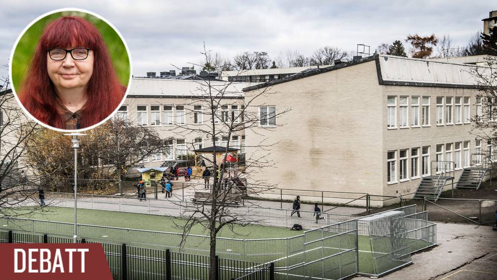 Det är förstås allvarligt att politiker triggar igång aggressiva fejkade debatter mot skolor som i praktiken inte existerar, skriver Åsa Brattlund. Bilden visar Al-Azhar-skolan i västra Stockholm.