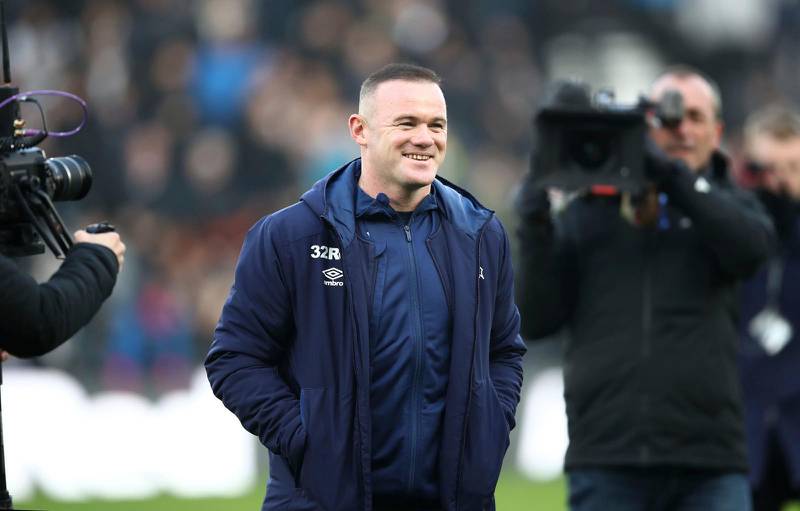 Wayne Rooney har återvänt till engelsk fotboll efter några år i USA. Här i blickpunkten inför matchen Derby-Queens Park Rangers den 30 december 2019.