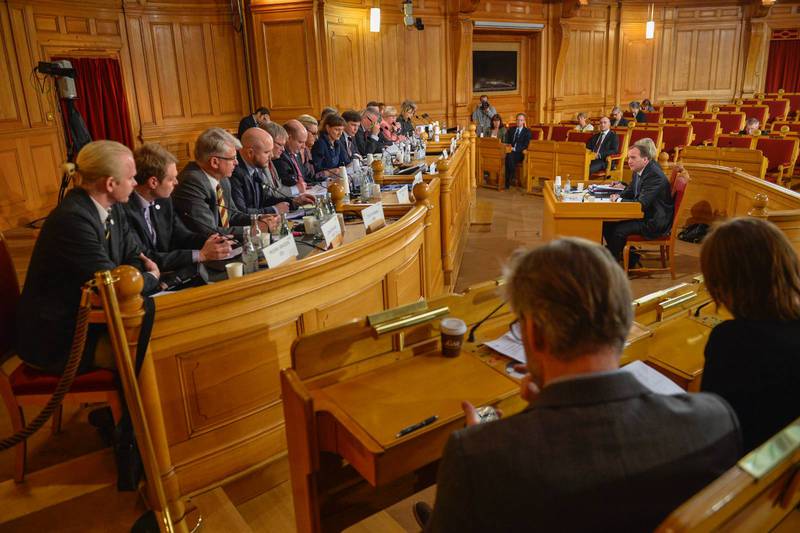 Konstitutionsutskottet frågade ut Stefan Löfven och de övriga ministrarna tidigare i vår.