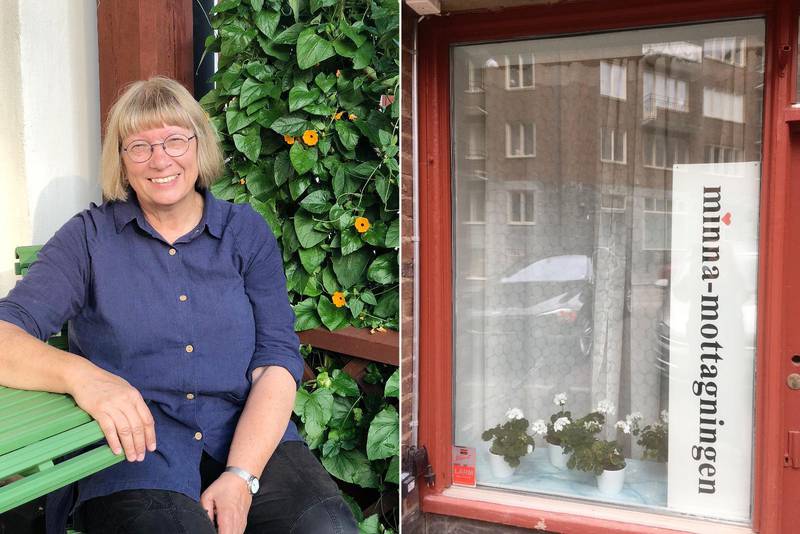 Maria Olsson har jobbat på Minna-mottagningen i centrala Göteborg i 28 år. 1988 bildades den ideella förening som driver verksamheten. Den har några hundra medlemmar och understödjare.