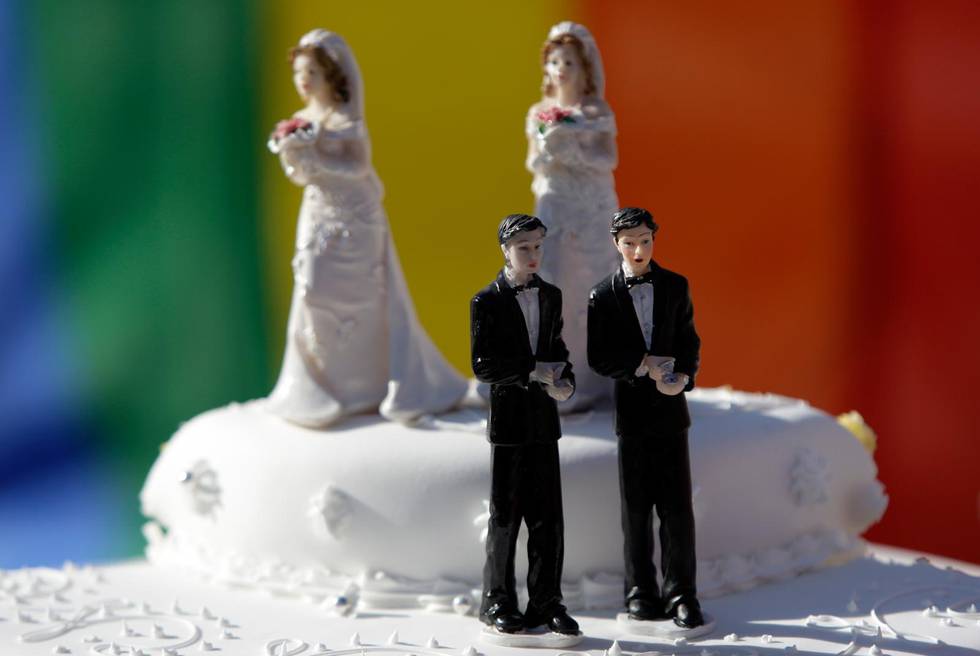 En konditor vägrade baka en bröllopstårta till ett samkönat par.