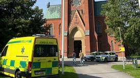 Kyrka fristad efter brandexplosion i Norrköping