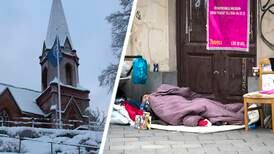 Hemlösa håller på att frysa ihjäl - kyrkan öppnar