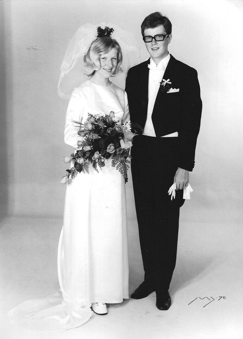 Margit Borgström och Rolf Borgström firar 50 år som gifta.