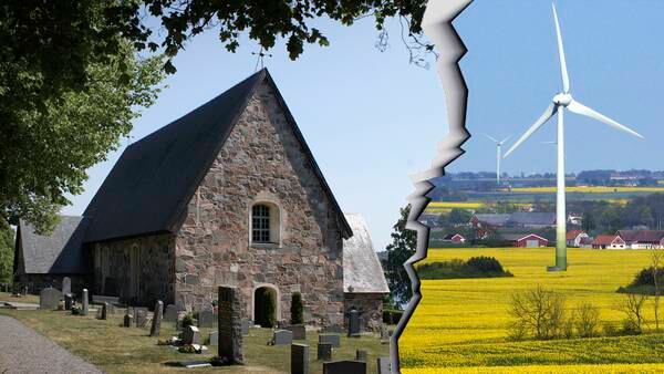 Kommun säger nej till vindkraftverk: Blir högre än de medeltida kyrkorna