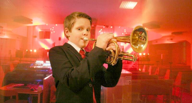 Ung talang. Douglas Nilsson, 10, spelar på julkonserten i Karlskrona 14 december.