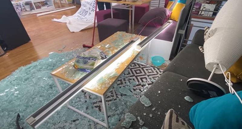 LSESD:s bokhandel skadades i explosionen i Beirut.
