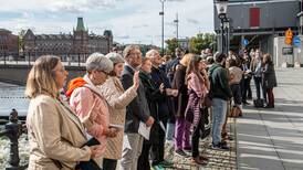 Bön för landet på Stockholms gator