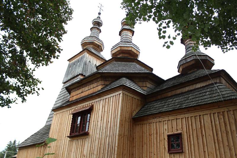 Träkyrkan i Ladomirová.