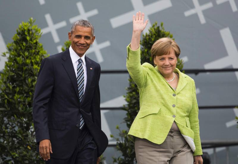 Det ska vi vi fira. Barack Obama och Angela Merkel kom till kyrkodagarna i Berlin med anledning av reformationsjubileet. De talade bland annat om demokrati och flyktingfrågan. 