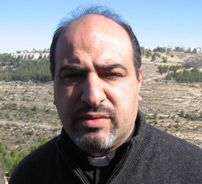 Den palestinske prästen Ibrahim Shomali.