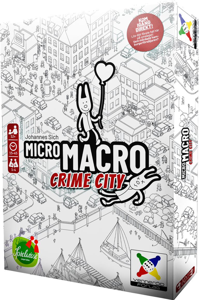 Omslag till brädspelet MicroMacro: Crime City
