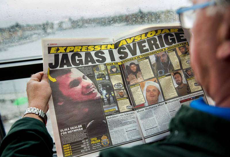 Bilden på den jagade Mutar Muthanna Majid som enligt bland annat Expressen har skickats ut till svenska poliser.
