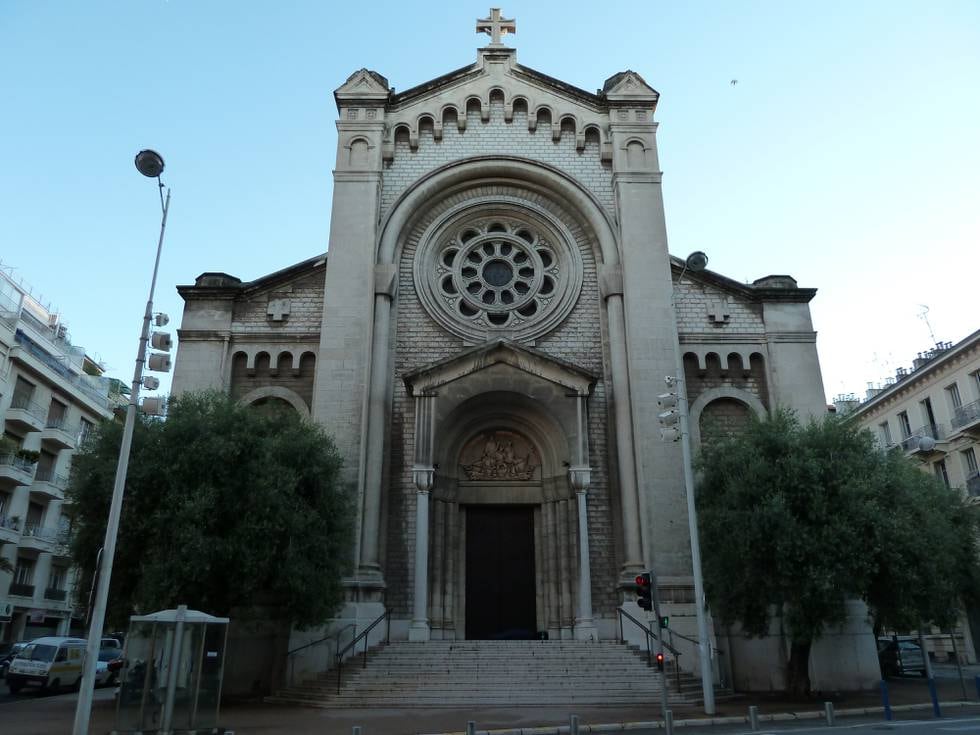 Kyrkan Saint-Pierre d'Arene i Nice, Frankrike.