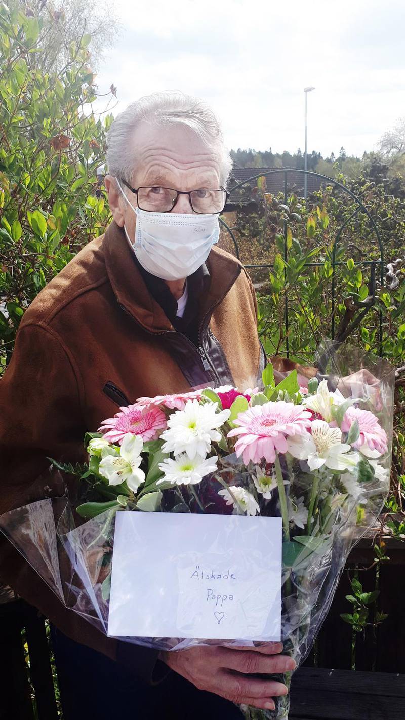 Gösta Stigberg, 81, tillfrisknade efter att ha varit svårt sjuk i covid-19.