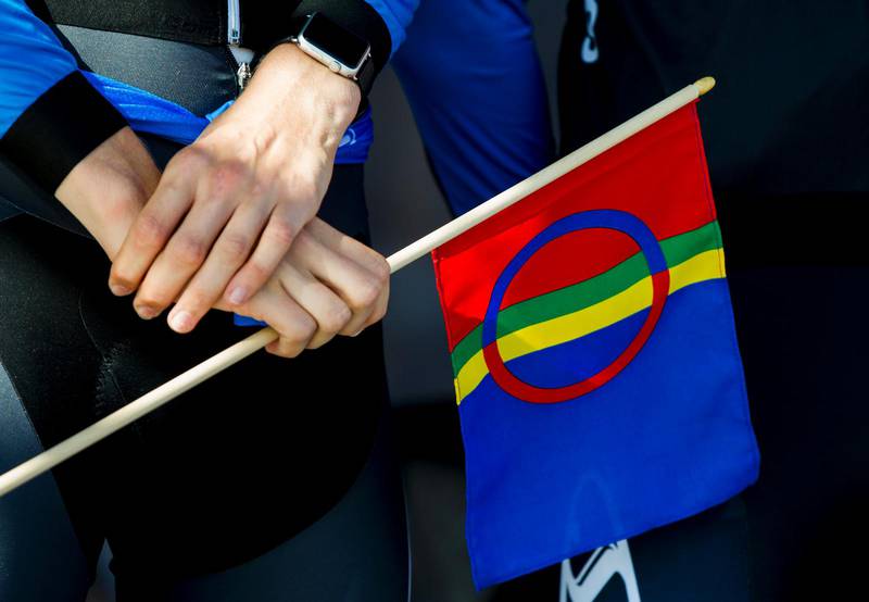 Symbolik. Samiska flaggan kommer att synas i Trondheim.