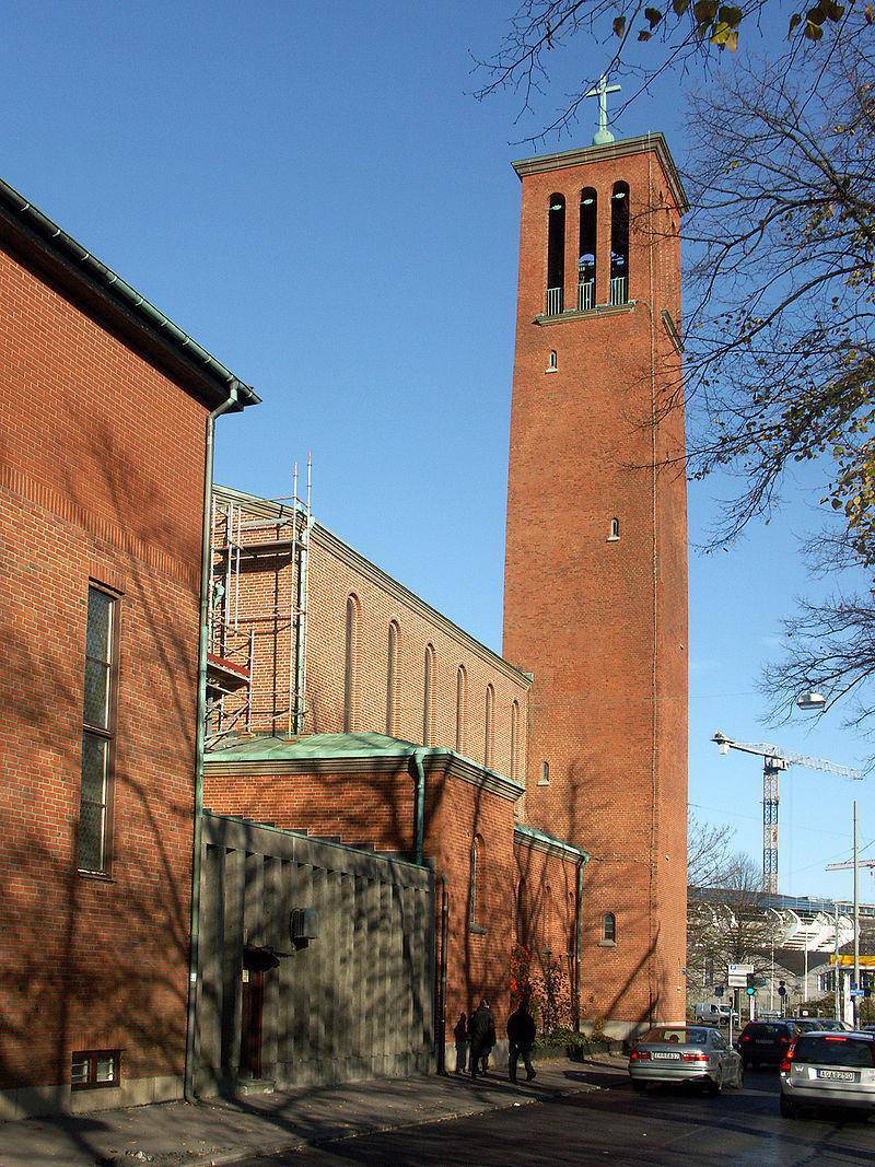 Kristi konungens kyrka i Göteborg. Pelle tycker att den romersk katolska kyrkan är värd att uppmärksamma.