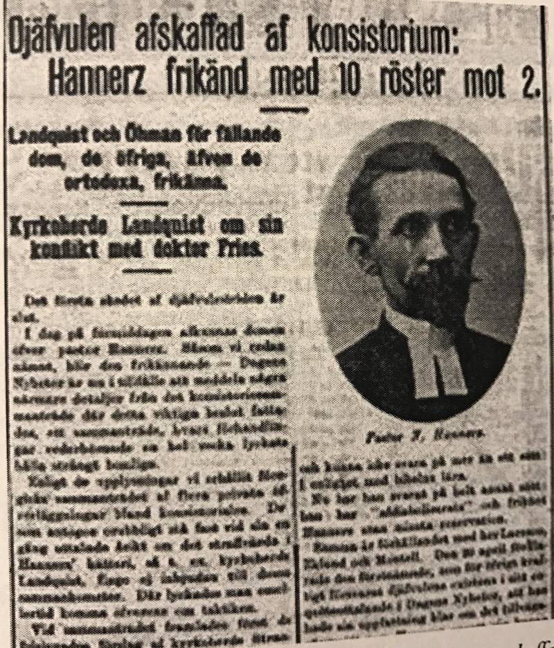 Djävulsstriden i DN 1909.