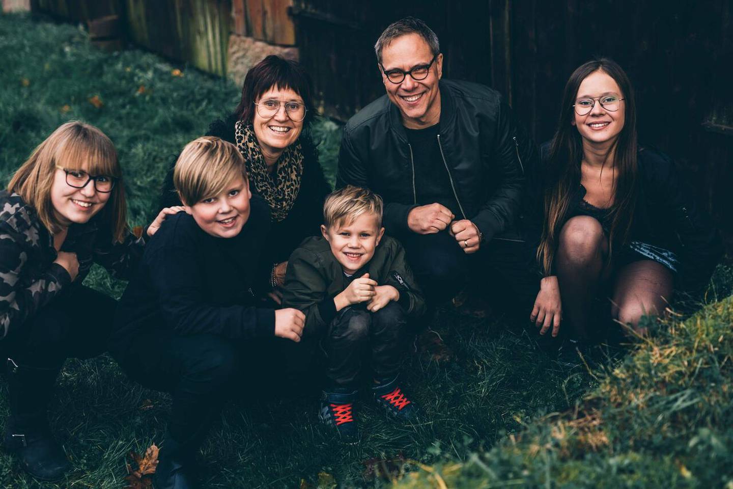 Mattias Johansson med familj