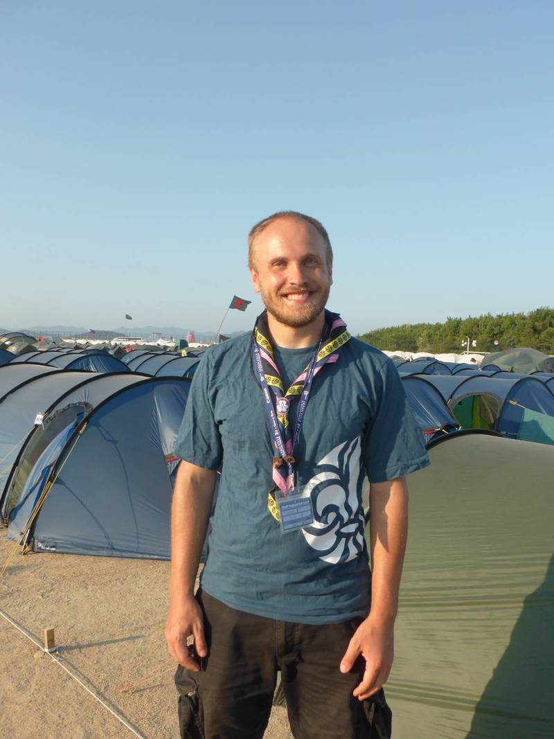 Arvid Nilsson, funktionär för Världsscoutjamboreen och scout i Equmenia. 