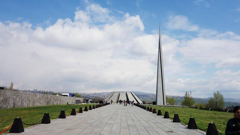 Armenien. Minnesmonumentet och museet i Jerevan.