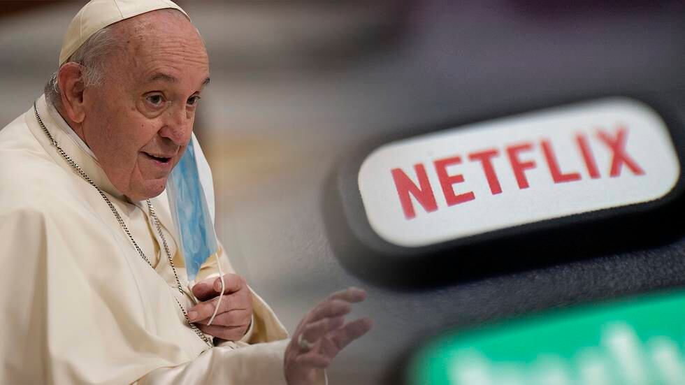 Påve Franciskus och Netflix.