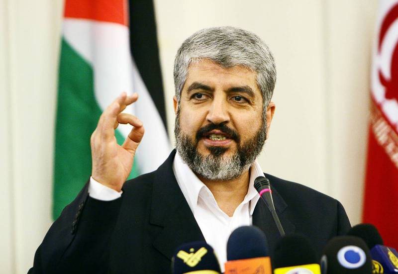 Hamas högste politiske ledare Khaled Meshaal v