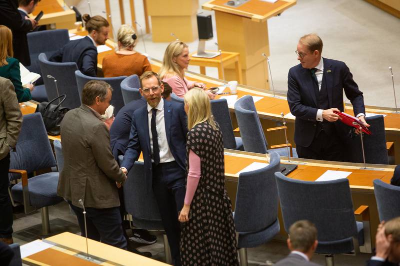 Ulf Kristerssons regering presenterades i riksdagen på tisdagsförmiddagen.