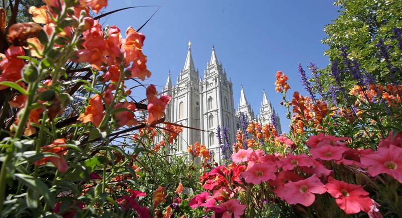 Salt Lake Temple i Utah, USA.