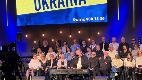 Rekordinsamling för Ukraina i kristen tv-gala