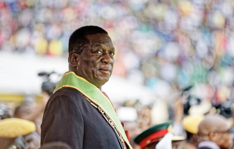 Zimbabwes nya president Emmerson Mnangagwa.