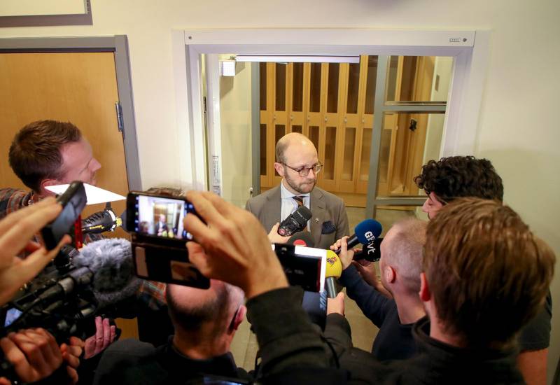 Åklagare Henrik Olin har väckt åtal mot en IS-sympatisör som hotat bomba en frikyrka i Västerås. Bilden är från ett annat uppmärksammat åtal.