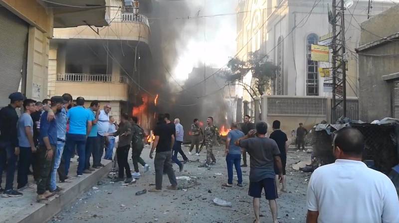 Ett tiotal personer skadades vid torsdagens bombdåd utanför Jungfru Maria kyrka i Qamishli.