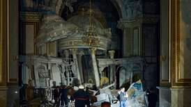 Katedral i Ukraina bombad - finns med på FN:s världsarvslista