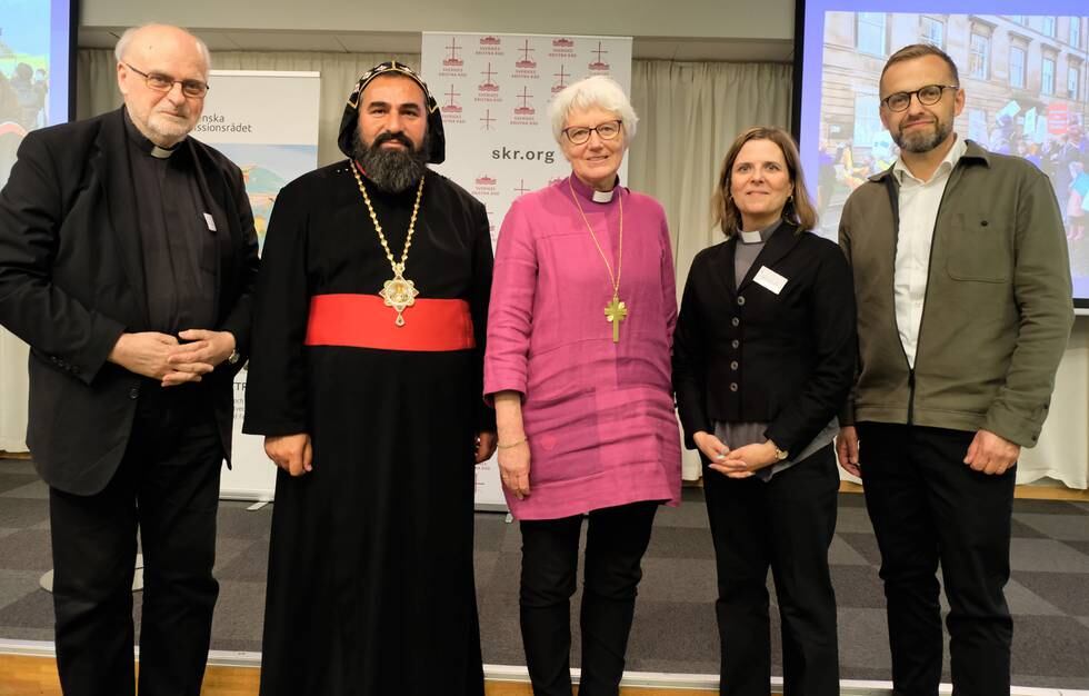 Sveriges kristna råds presidium, bilden tagen vid årsmötet 2022