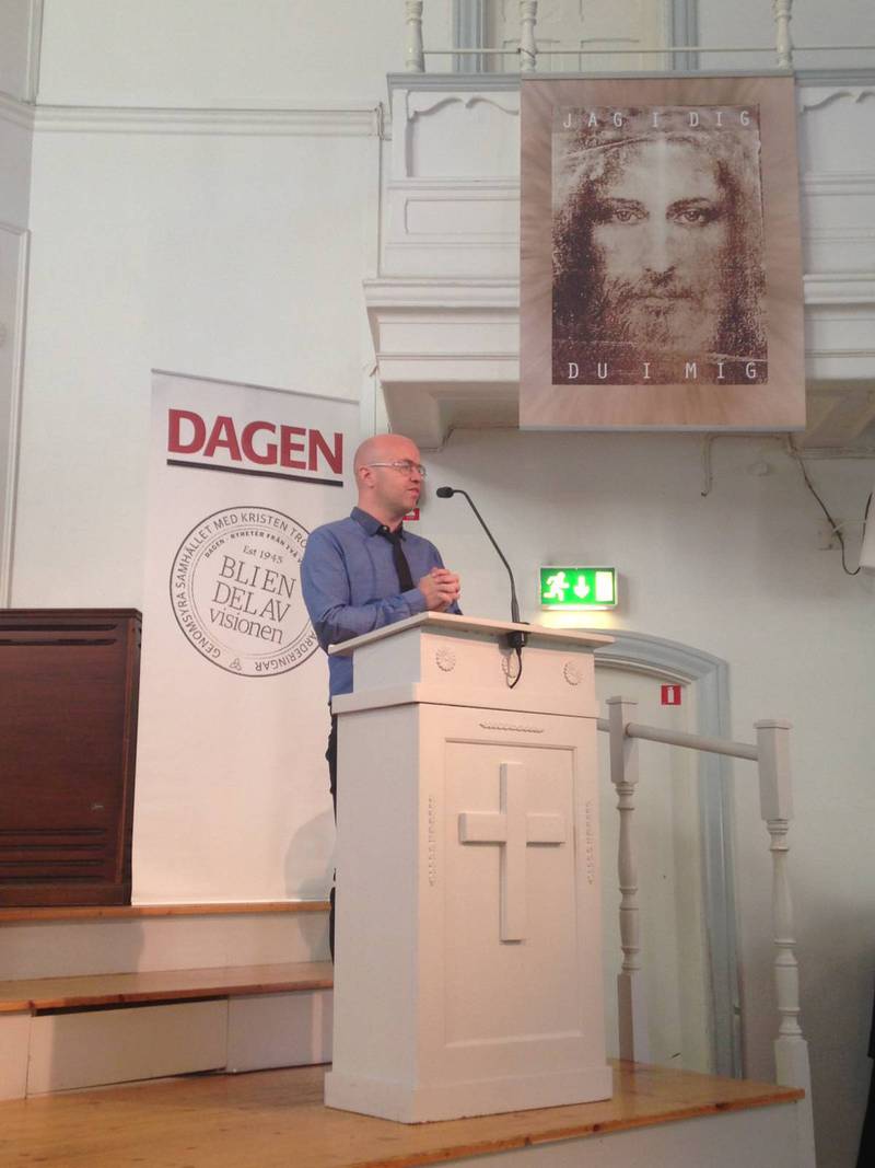 Dagens ledarskribent Carl-Henric Jaktlund predikade.