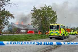 Fullt utvecklad brand i moské i Eskilstuna - går inte att rädda