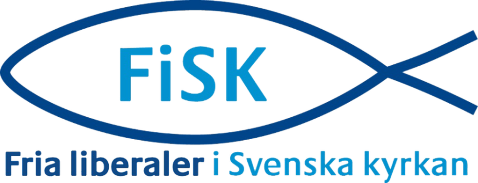 Logga för Fisk, Fria liberaler i Svenska kyrkan, en av nomineringsgrupperna i kyrkomötet.