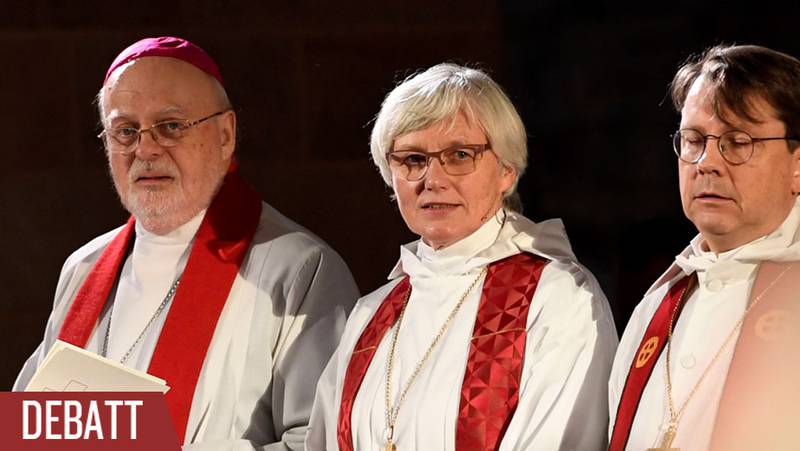 Anders Arborelius, biskop i Stockholms katolska stift, och Antje Jackelén, ärkebiskop i Svenska kyrkan.
