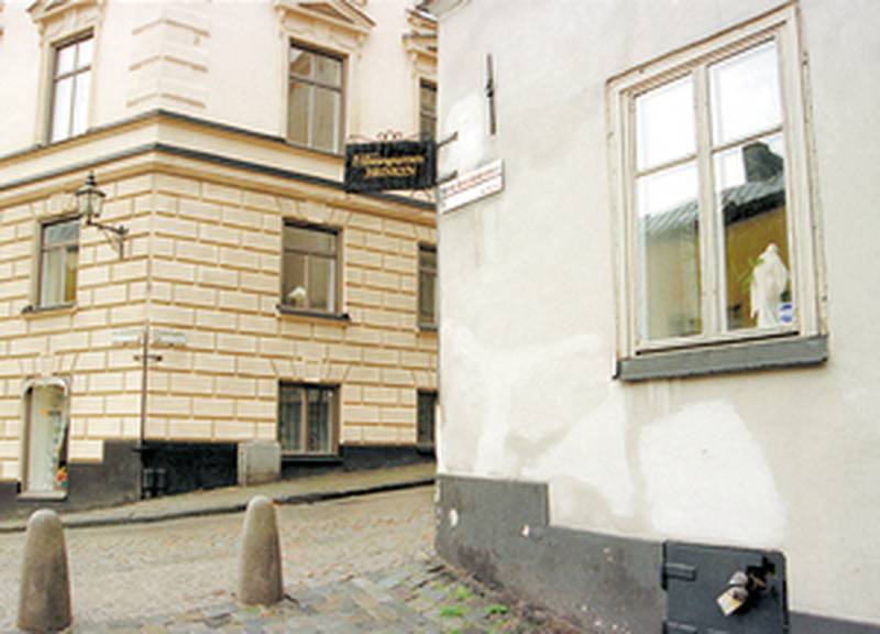 Natthärbärge. Brinken i Gamla stan i Stockholm drevs av Frälsningsarmén under 1980- och 90-talet.