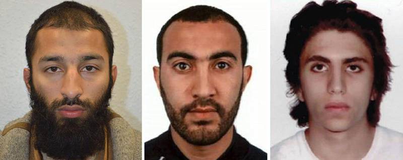 De tre terroristerna dödades av brittisk polis i samband med attentatet i centrala London. 